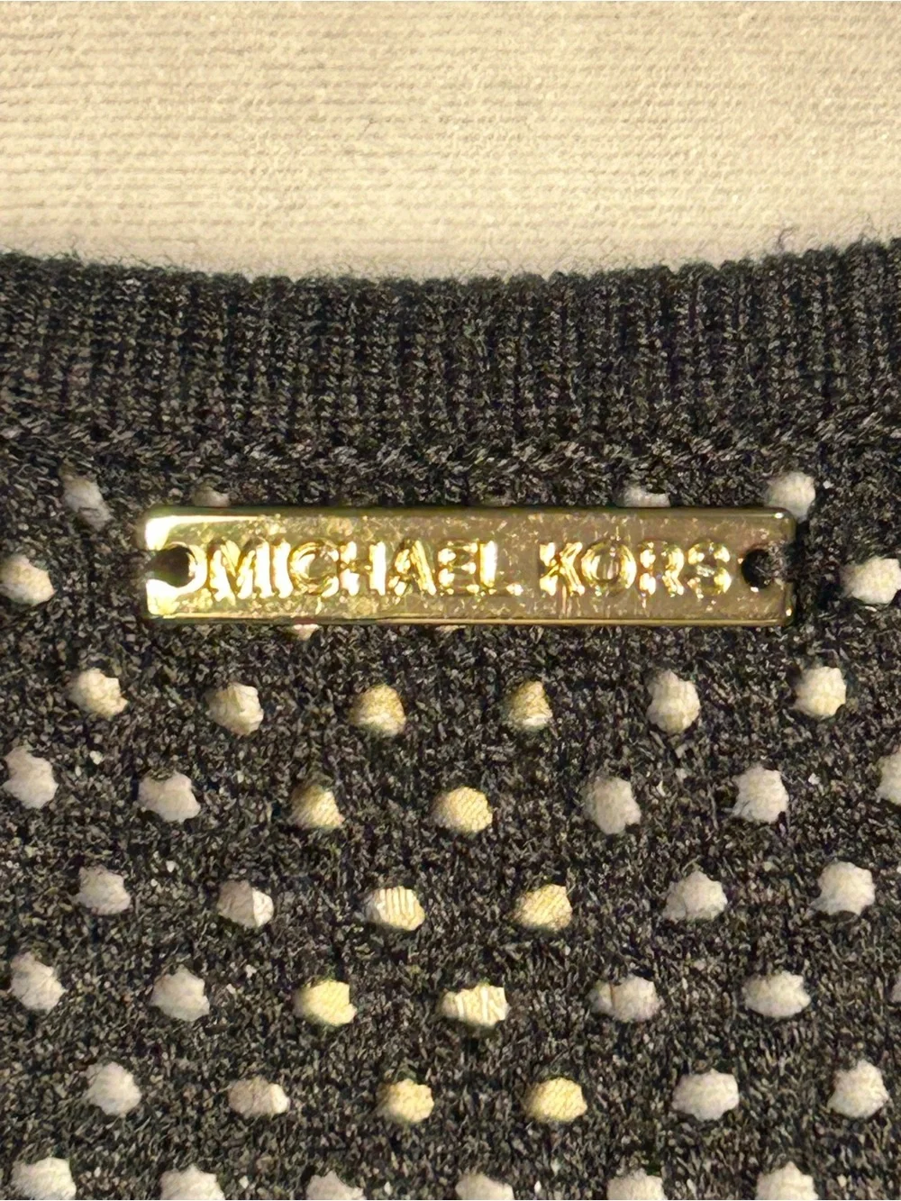 Michael Kors Sleeveless Knit Dress Black L